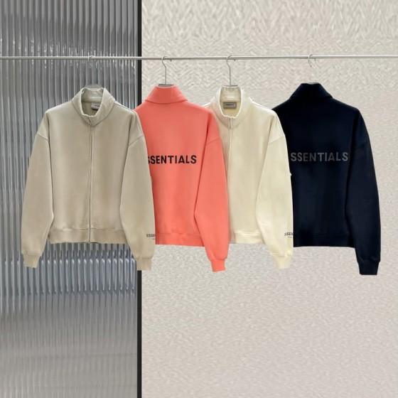 Fear of God Essentials Mock Neck Full-Zip Sweatshirt